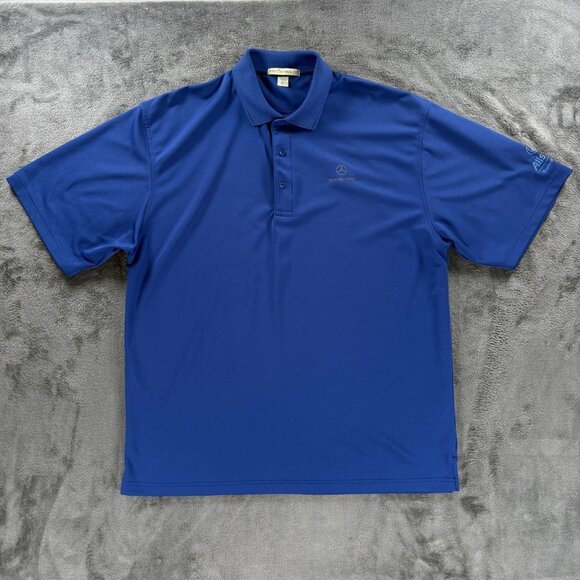 BMW Polo Shirt Men XL Blue All State Insurance Car Dealership Staff Uniform